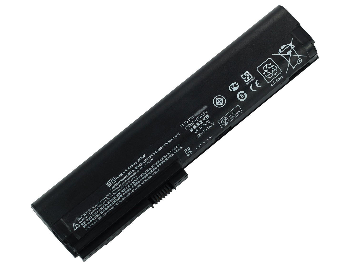 HP EliteBook 2560p 2570p 632421-001 HSTNN-UB2L aku