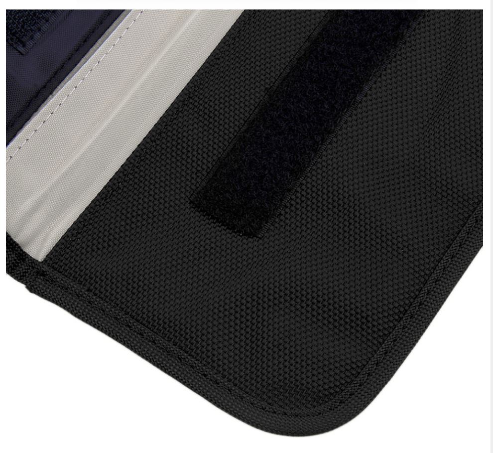 Signaali blokeeriv varjestusega kott autovõtmetele, telefonidele ja panga viipekaartidele (smart key, kessy), must - Image 3