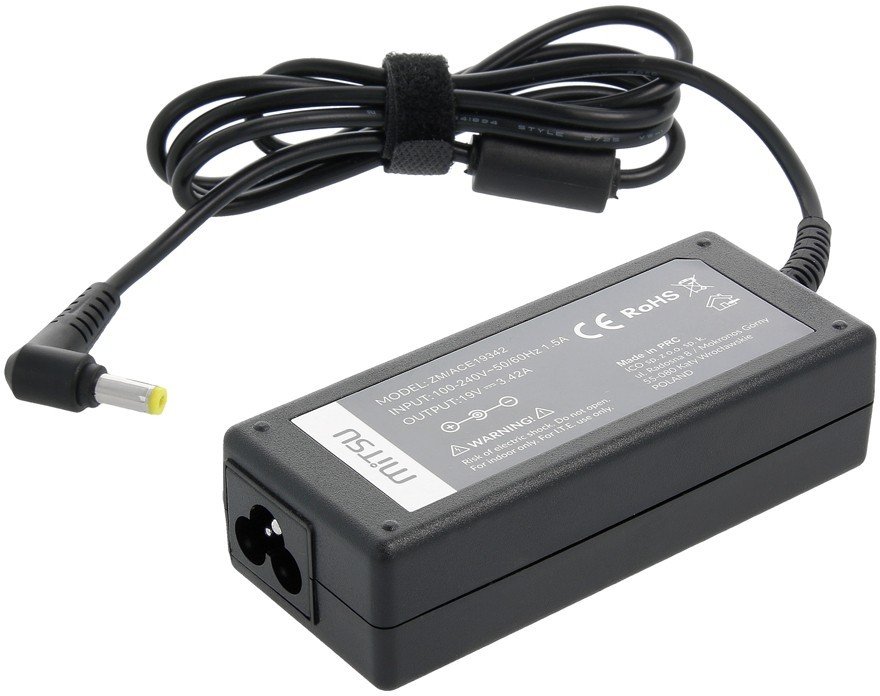 Sülearvuti laadija MITSU 19V 3.42 Acer 5.5x1.7mm, 65w