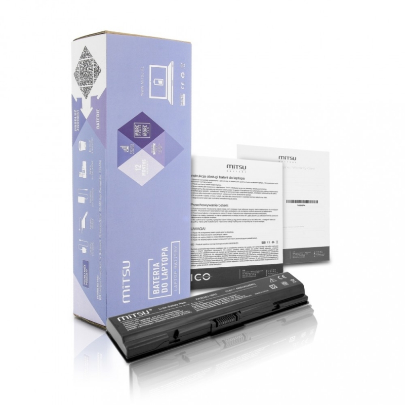 Toshiba A200, A300 4400 mAh (48 Wh) 10.8 - 11.1 Volt aku