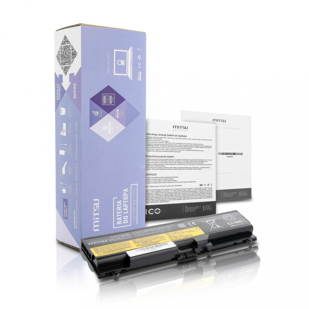 Lenovo E40, E50, SL410, SL510 6600 mAh (71 Wh) 10.8 - 11.1 Volt aku