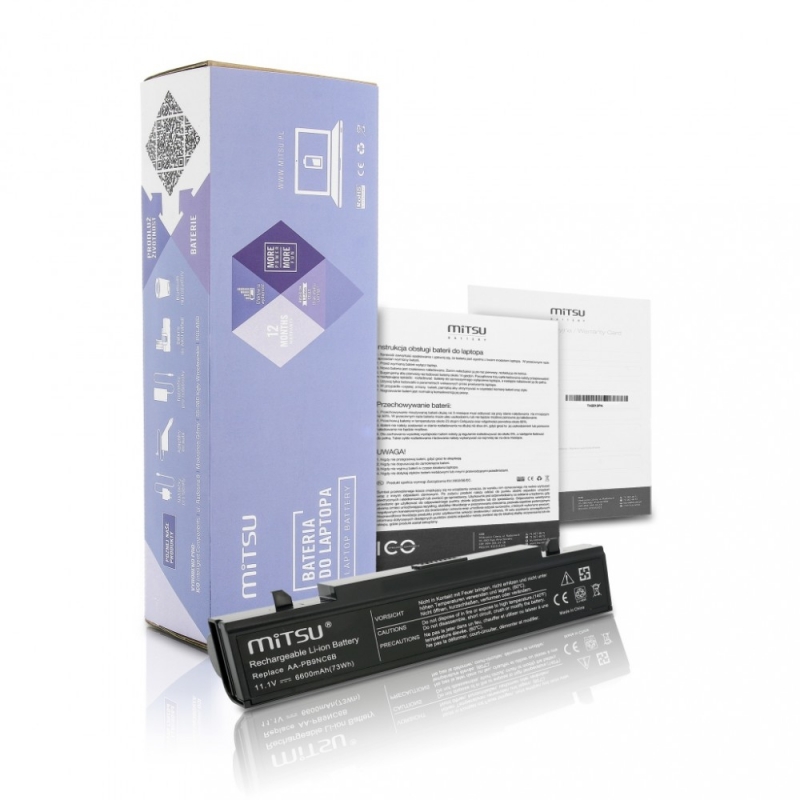 Samsung R460, R519 6600 mAh (73 Wh) 10.8 - 11.1 Volt aku