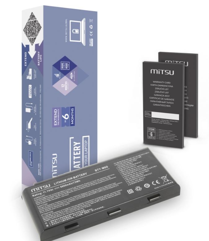 MSI BC/MS-GT780 660mAh 71Wh 11.1V aku